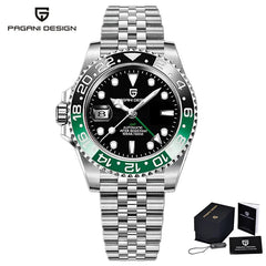 PAGANI DESIGN V3 Version GMT Watches Men's Luxury Sapphire Automatic Mechanical Watch 40MM Stainless Steel Waterproof Watch