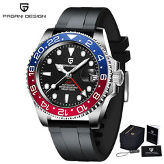 PAGANI DESIGN V3 Version GMT Watches Men's Luxury Sapphire Automatic Mechanical Watch 40MM Stainless Steel Waterproof Watch