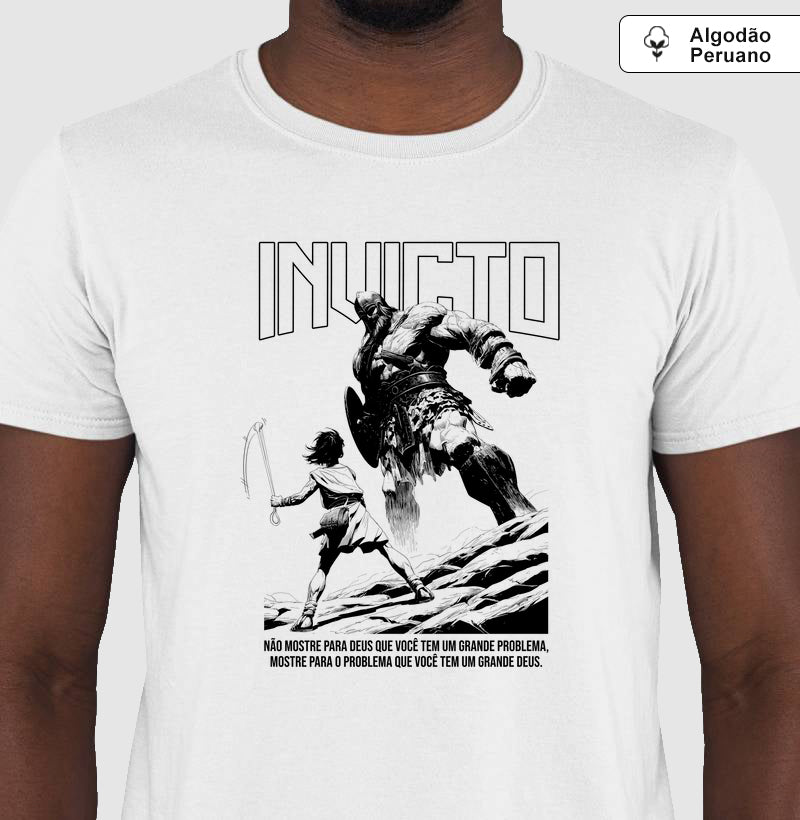 INVICTO - CAMISETA EM ALGODÃO PERUANO
