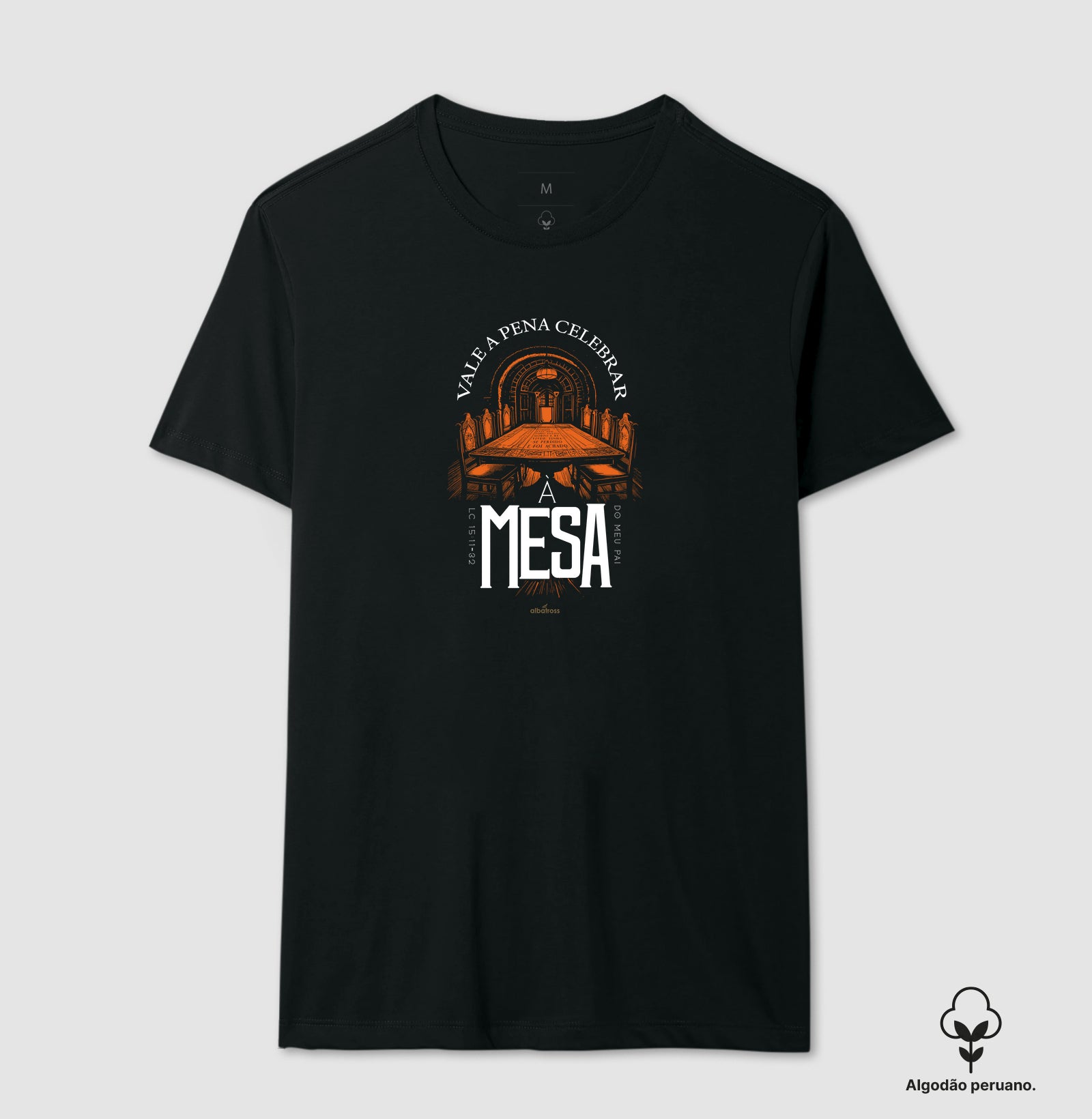 Camiseta Algodão Peruano - CELEBRAR A MESA DO PAI