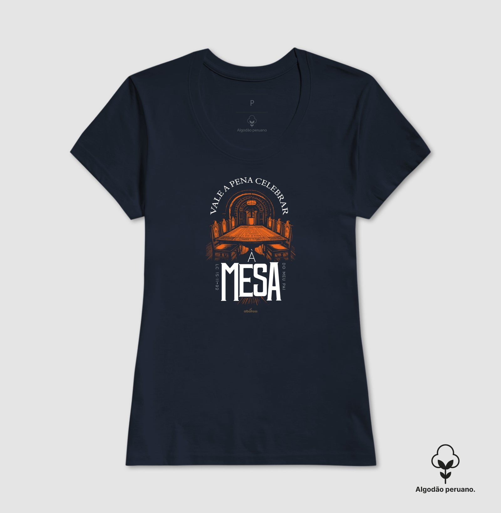 Camiseta Algodão Peruano - CELEBRAR A MESA DO PAI