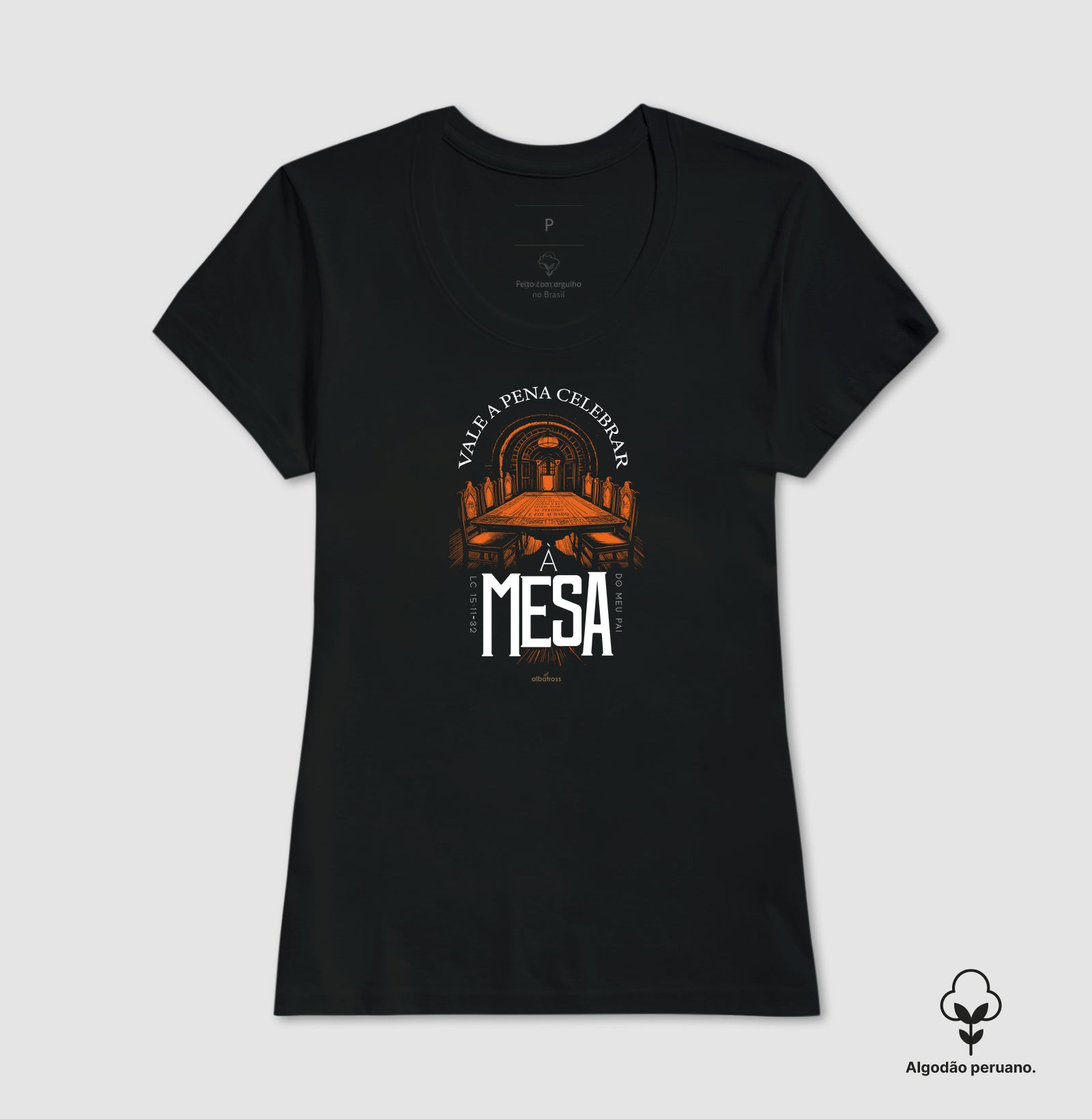 Camiseta Algodão Peruano - CELEBRAR A MESA DO PAI