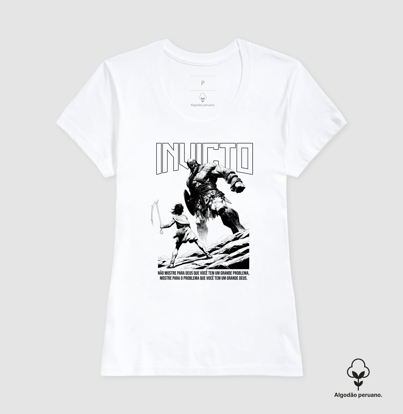 INVICTO - CAMISETA EM ALGODÃO PERUANO