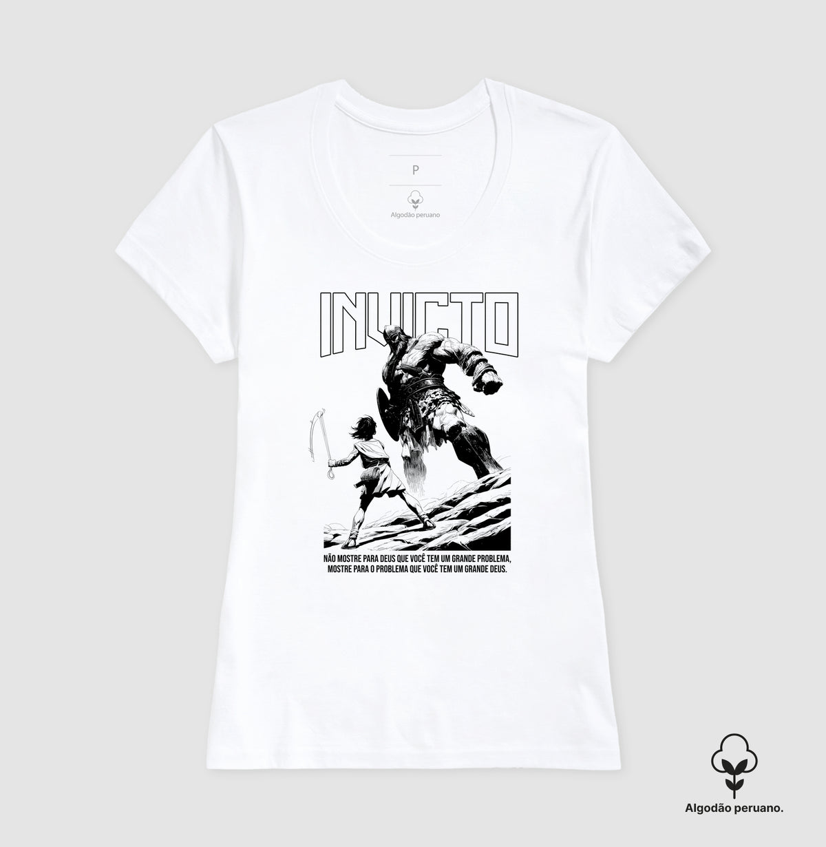 INVICTO - CAMISETA EM ALGODÃO PERUANO